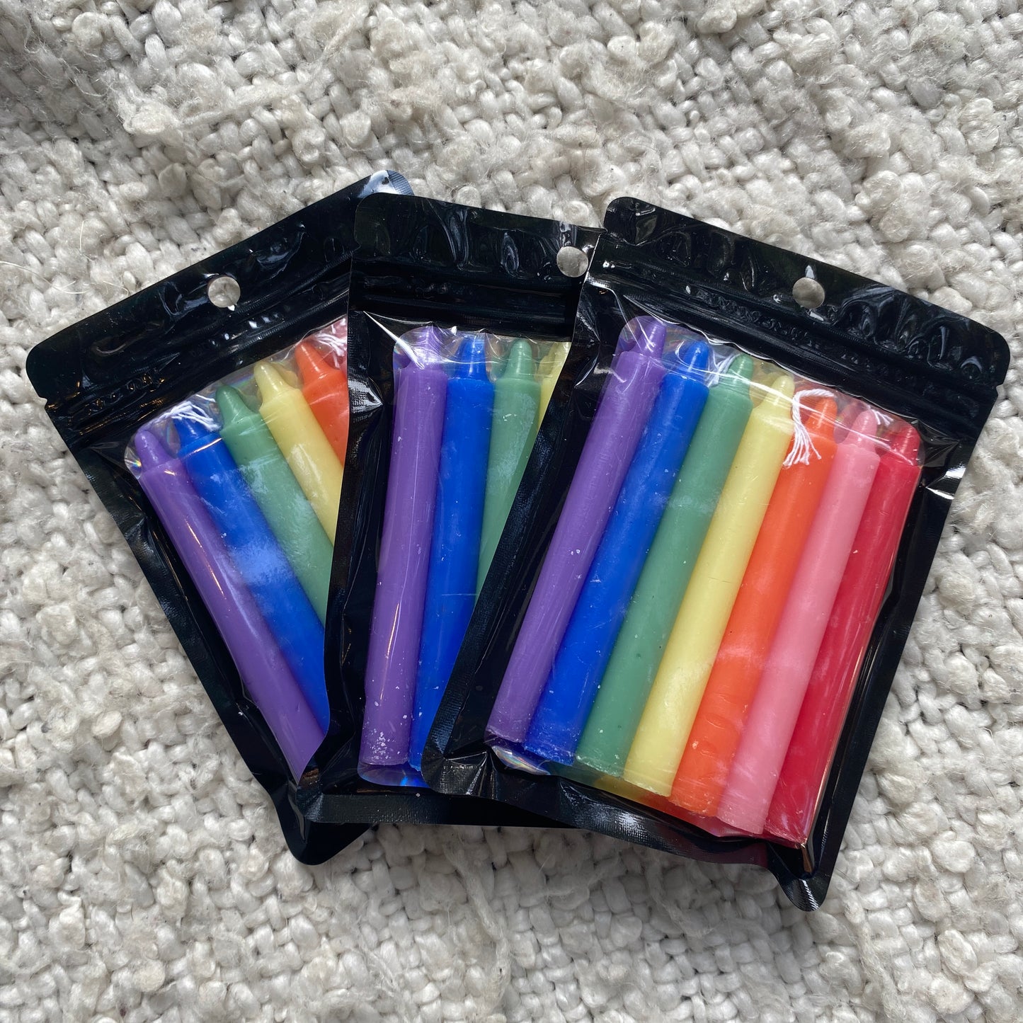 Pack of Multicolored Candles