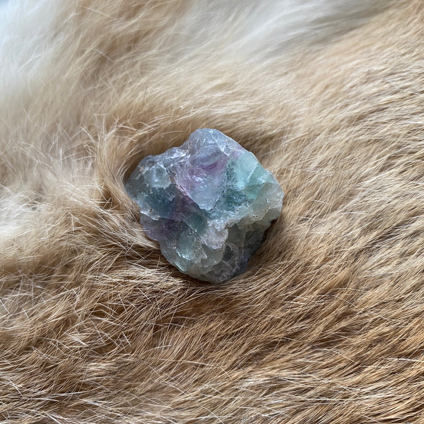 Raw Rainbow Fluorite