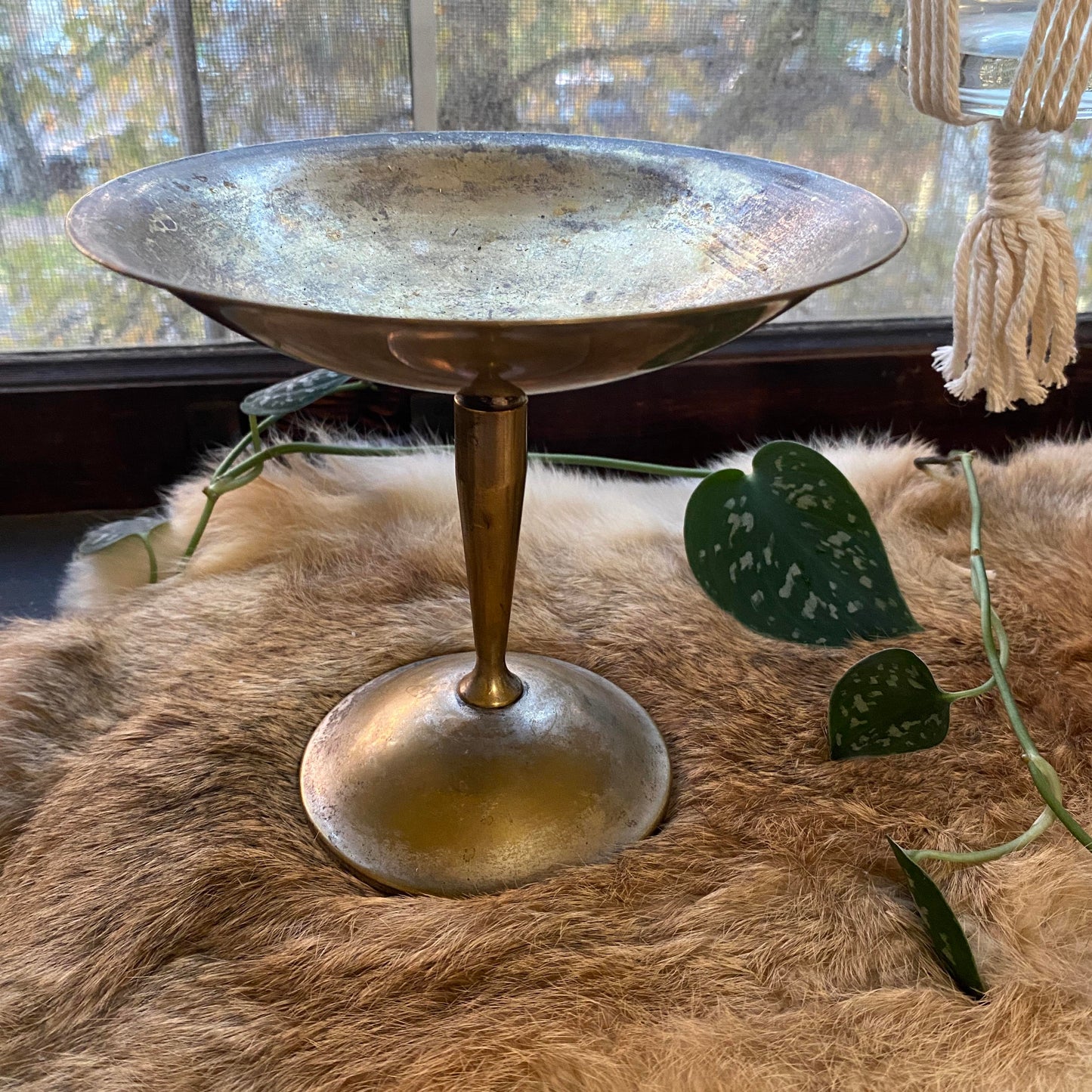 Witchy Thrifted Bronze Altar Decor