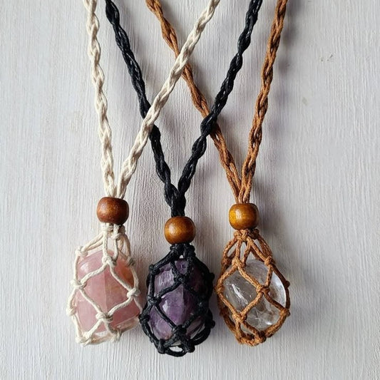 Crystal Pouch Necklace (Pre-Order)