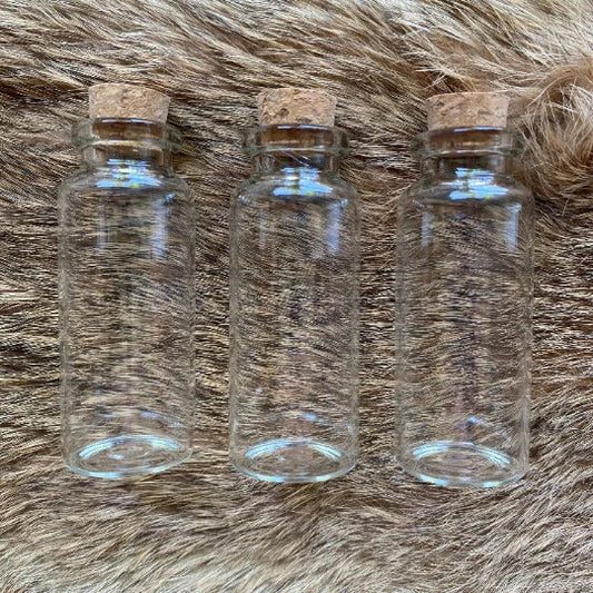One Empty 20ml Cork & Glass Spell Jar