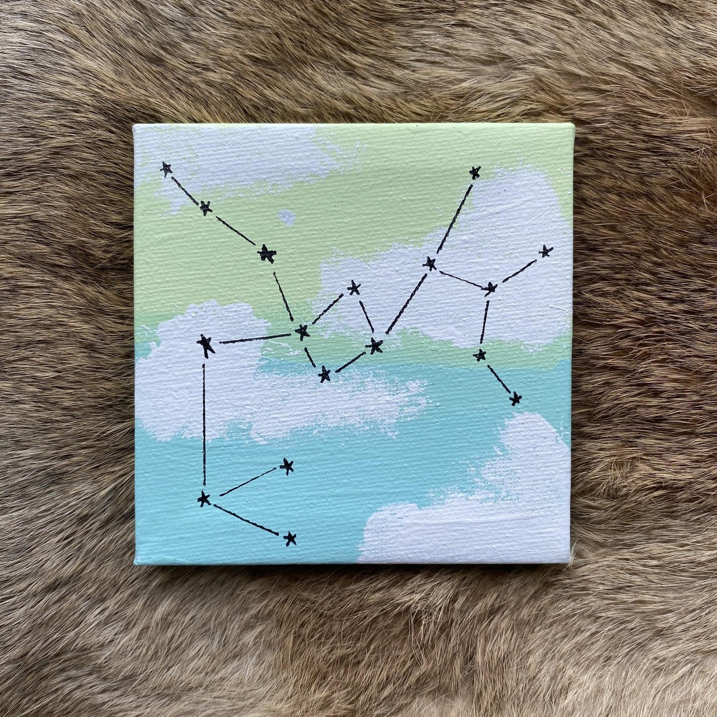 Sagittarius 4x4" Painting