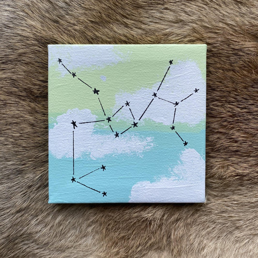 Sagittarius 4x4" Painting